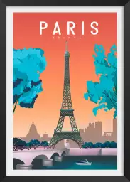 Paris france - affiche de paris