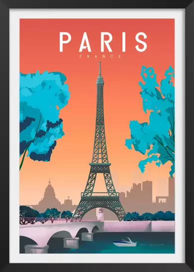 Paris france - affiche de paris