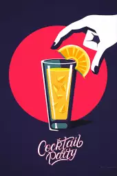 Cocktail party - poster cocktail