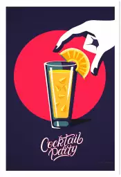 Cocktail party - poster cocktail