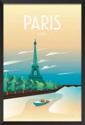 Voyage à paris - affiche paris