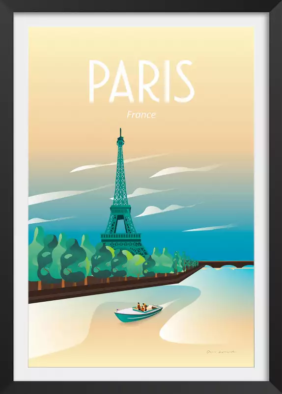 Voyage à paris - affiche paris