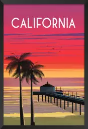 California dream - affiche de voyage