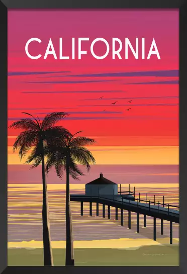 California dream - affiche de voyage