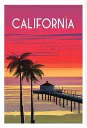 California dream - affiche de voyage