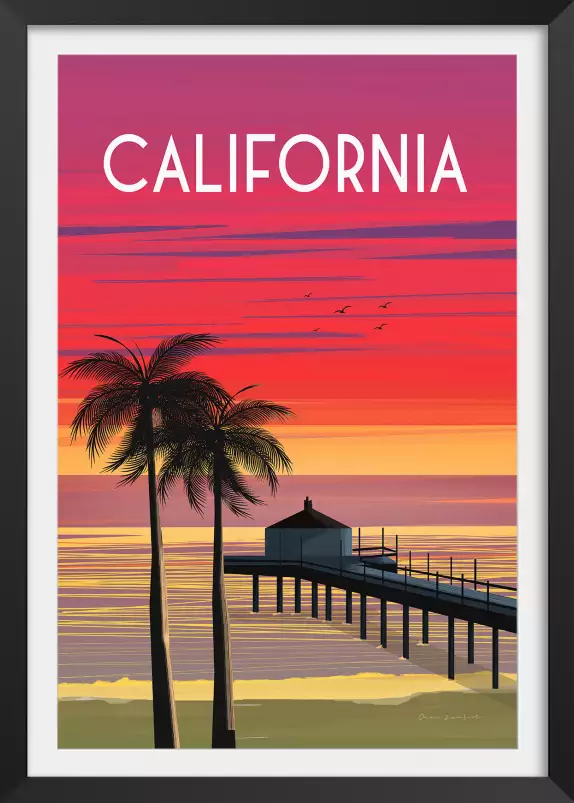 California dream - affiche de voyage