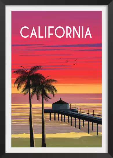 California dream - affiche de voyage