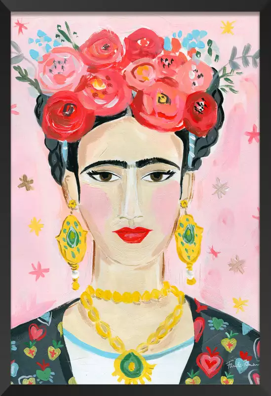 Mode hommage à frida - peinture contemporaine