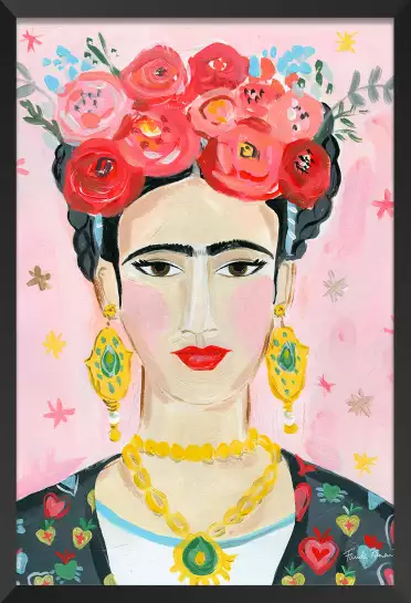 Mode hommage à frida - peinture contemporaine