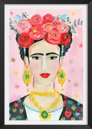 Mode hommage à frida - peinture contemporaine