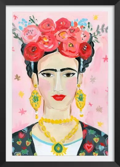 Mode hommage à frida - peinture contemporaine