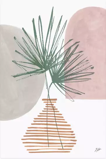 Feuille en éventail - silhouette plante