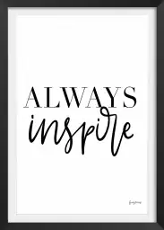 Always inspire - affiche citations