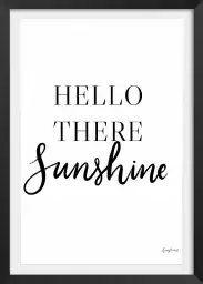 Hello there sunshine - poster citation