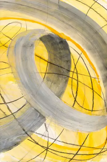 Yellow signal - tableau art moderne