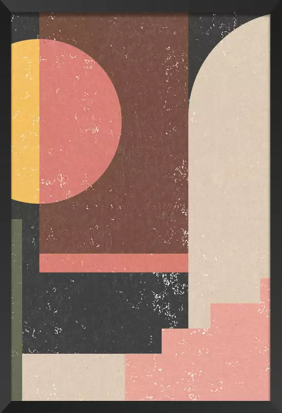 Minimal vintage - poster art abstrait