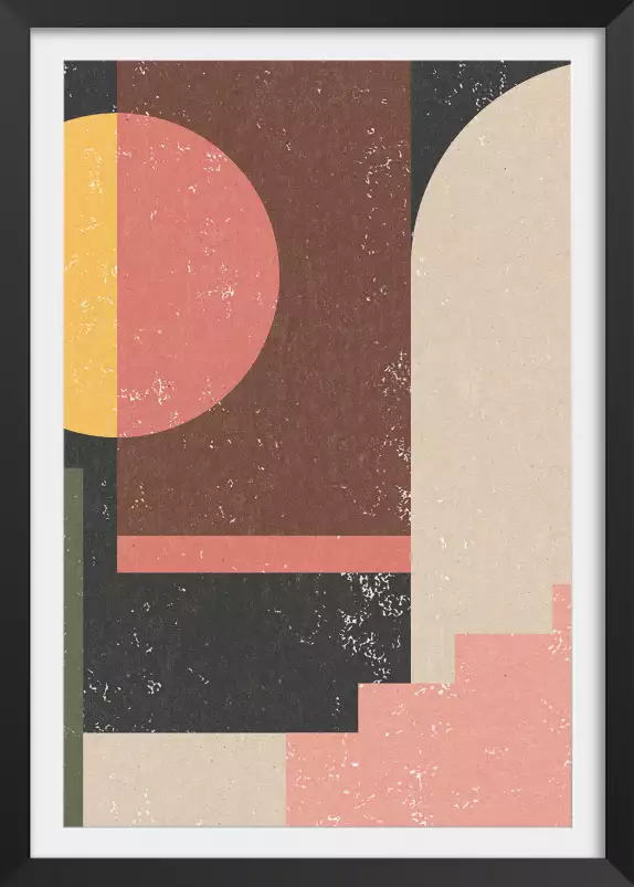 Minimal vintage - poster art abstrait