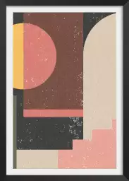 Minimal vintage - poster art abstrait