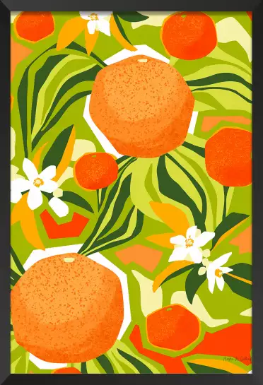 Bel oranger - poster art abstrait