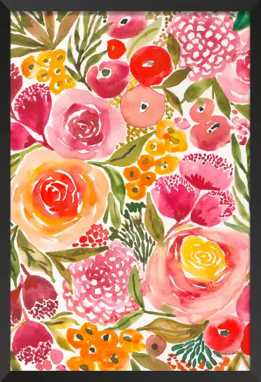 Pivoine - tableau peinture fleurs