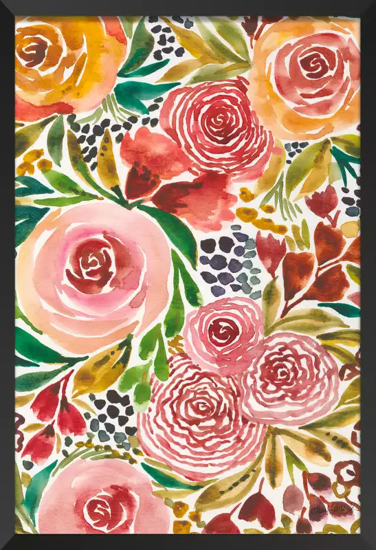 Roses de couleur vieux rose d'Editors Choice en poster, tableau sur toile  et plus