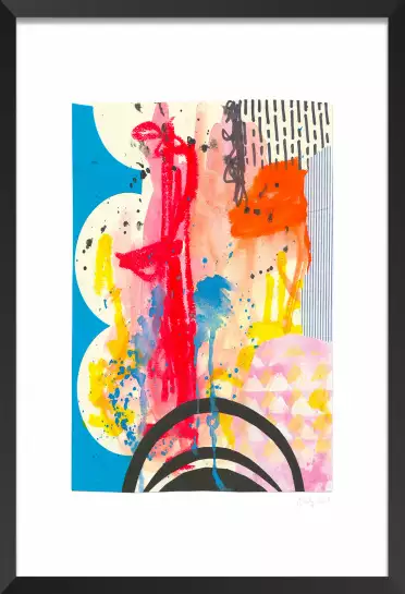 Couleurs en fusion - poster art abstrait