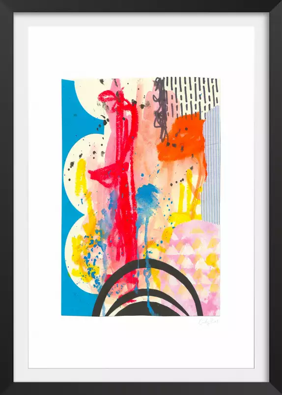 Couleurs en fusion - poster art abstrait