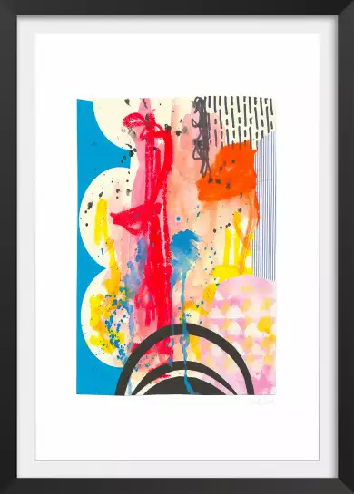 Couleurs en fusion - poster art abstrait