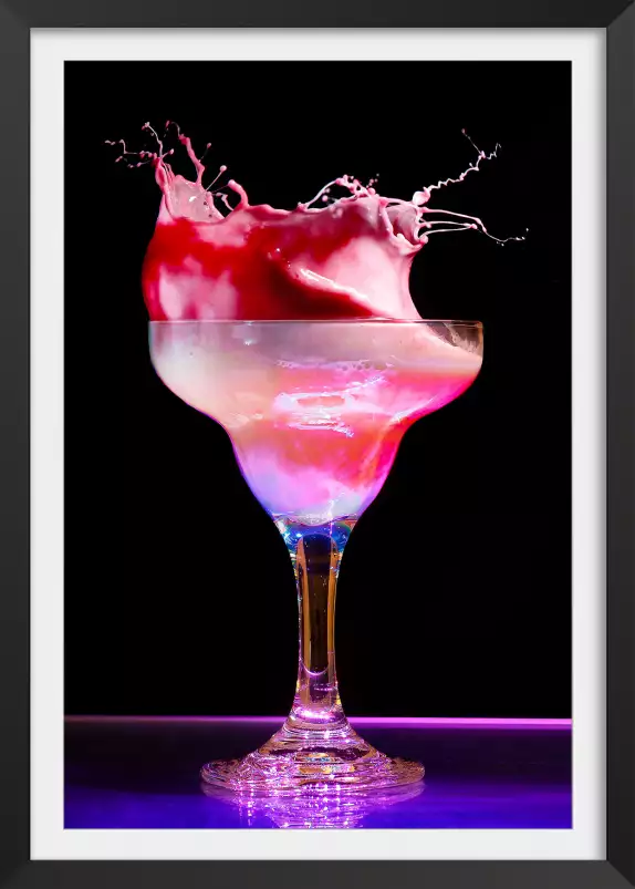 Cocktail rose - poster cocktail