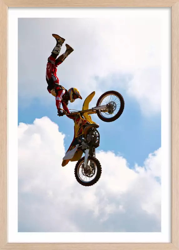 Tableau motocross│Decoration murale sport │Hexoa