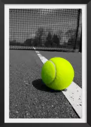 Tennis balle jaune - tableau sport