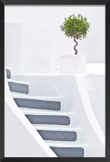 Escalier blanc paros - grece paysage