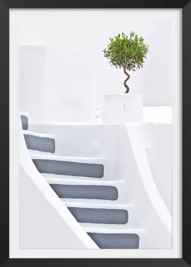 Escalier blanc paros - grece paysage