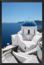 Dôme bleu santorin - grece paysage