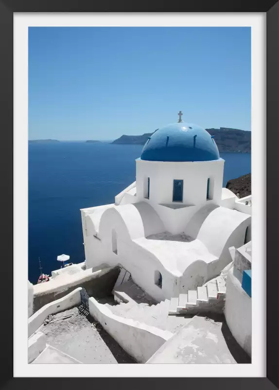 Dôme bleu santorin - grece paysage