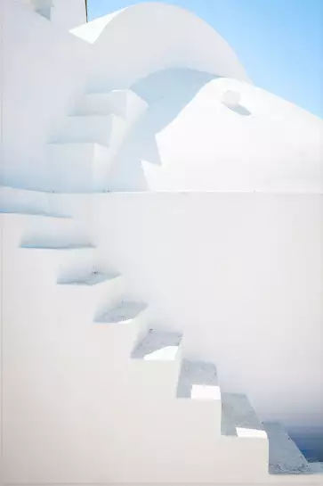Escaliers sur oia - grece paysage
