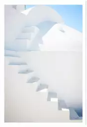 Escaliers sur oia - grece paysage