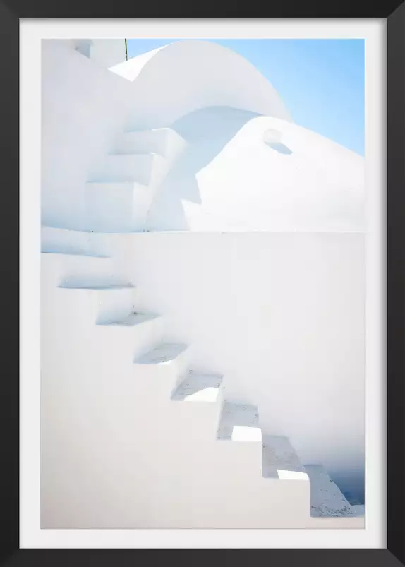 Escaliers sur oia - grece paysage