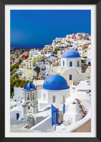 Dôme bleu sur les cyclades - grece paysage