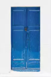 Porte bleue ios - grece paysage