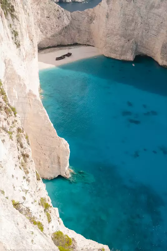 Plage du zante les cyclades - grece paysage