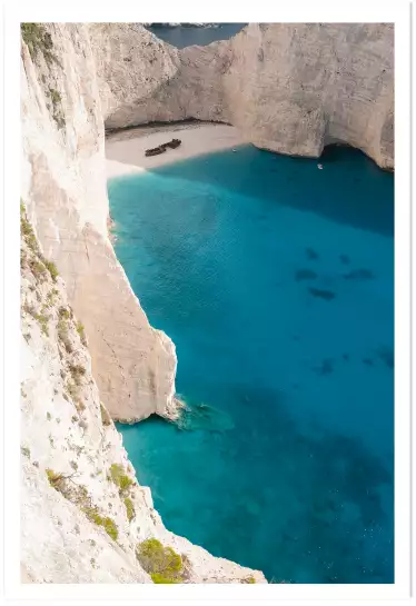 Plage du zante les cyclades - grece paysage