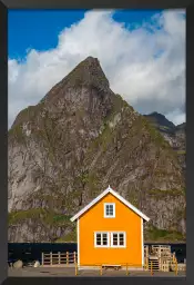 Maison de pêcheur en arctique - tableau paysage