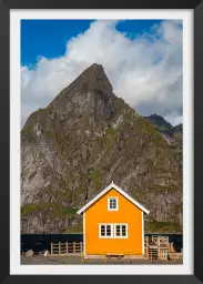 Maison de pêcheur en arctique - tableau paysage