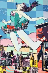 Dancer pop art - poster street art