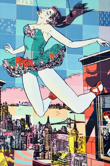 Dancer pop art - poster street art