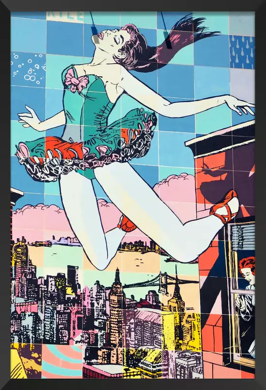 Dancer pop art - poster street art