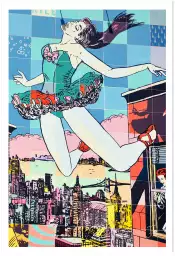 Dancer pop art - poster street art