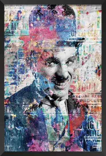 Chaplin - street art tableau