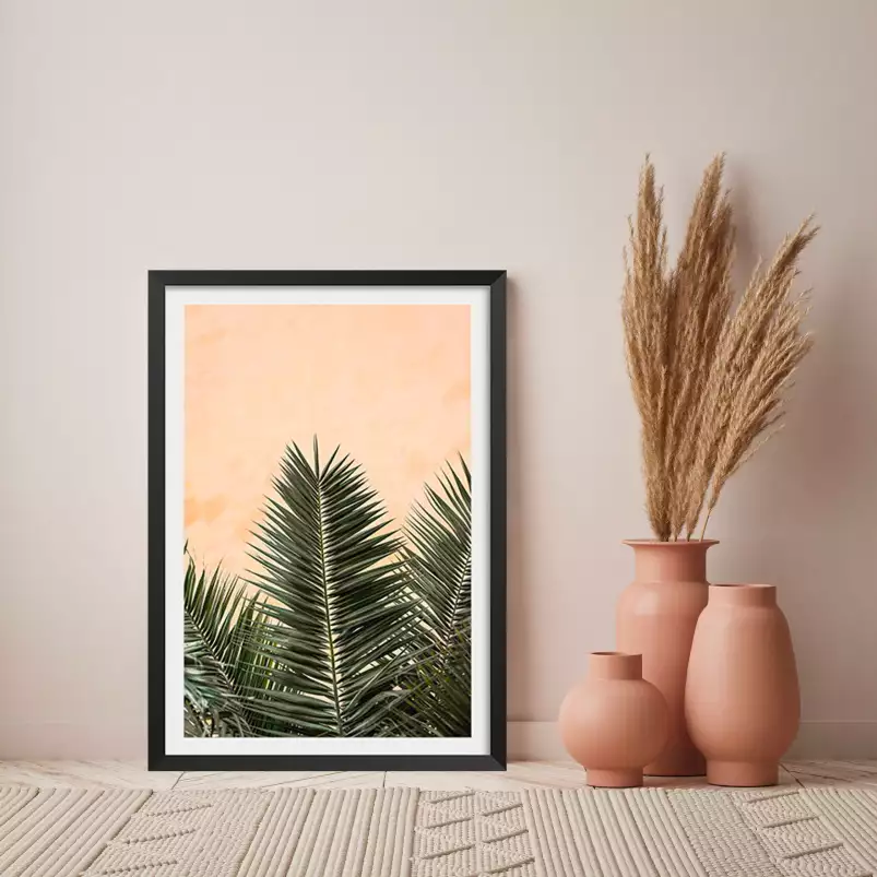 sandy palme - affiche feuille de palmier